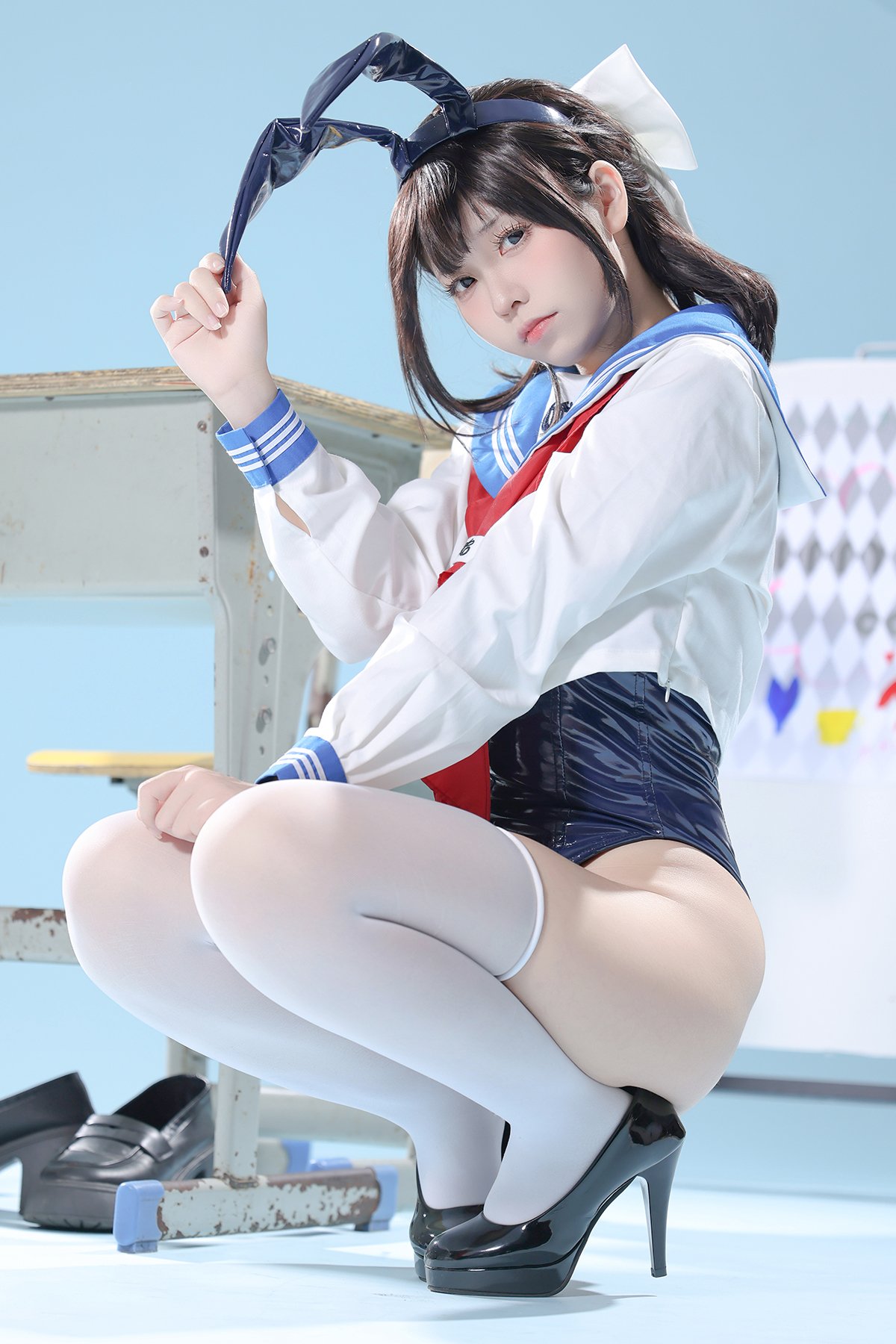 Coser@G44不会受伤 – 水手服兔女郎咖啡厅
