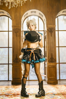 Coser@慕慕Momo – 原神 Genshin 琳妮特的色情魔術 室内