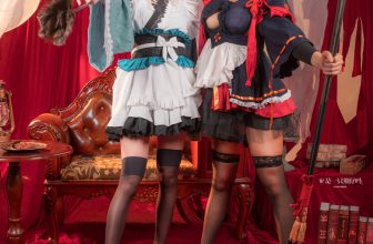 Cosplay 小容仔咕咕咕 w & 是一只熊仔吗 冲田总司 魔神冲田 双人绳艺