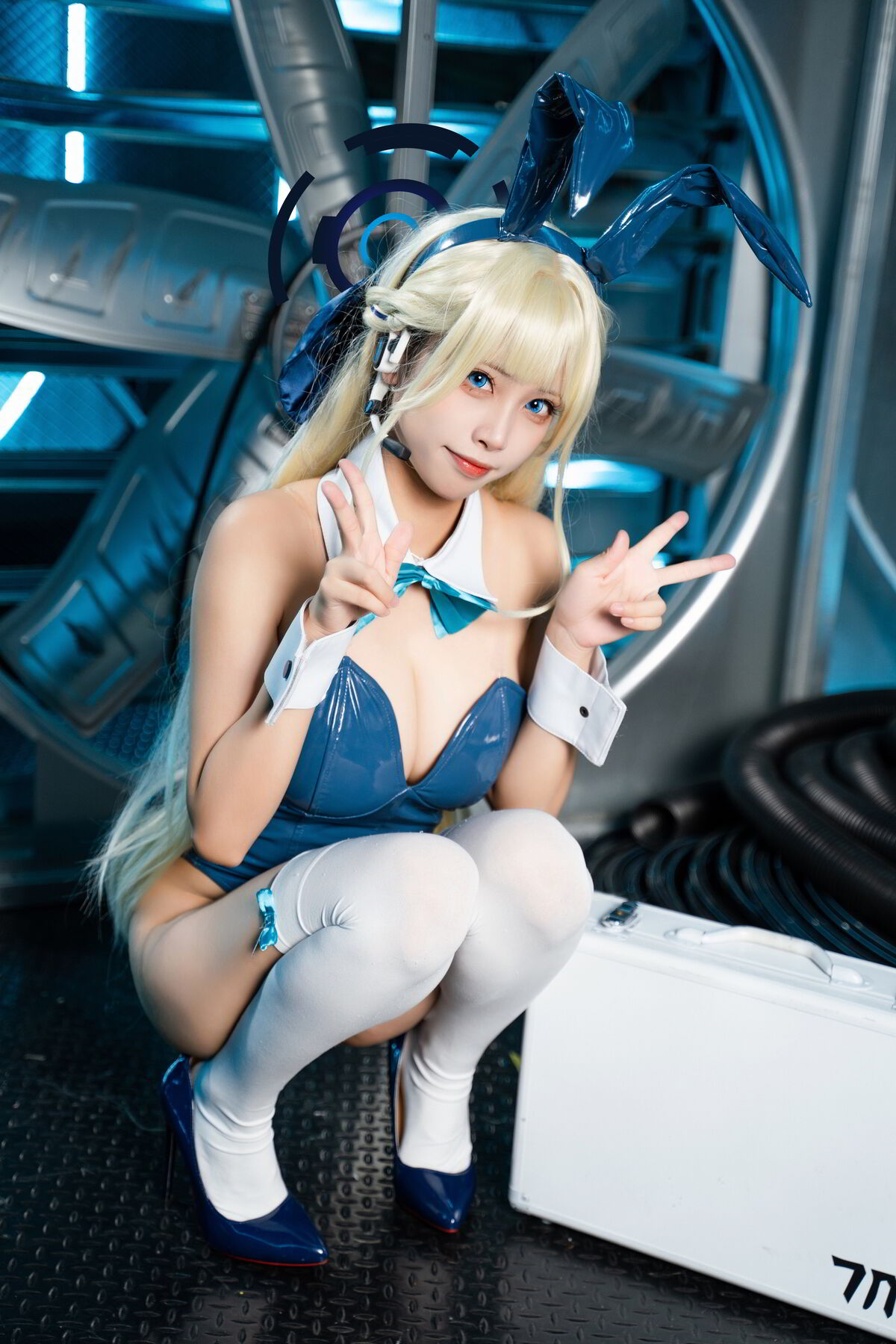 Coser@三無人型 – 蔚蓝档案 飞鸟马时兔女郎 (60P)
