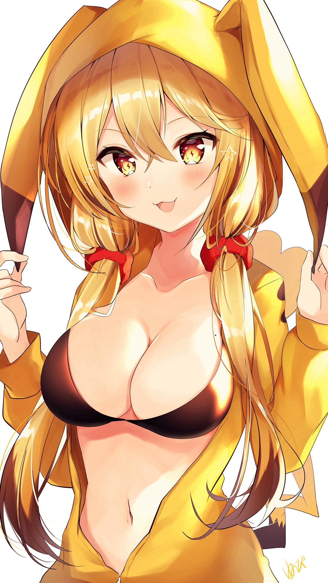 可爱又性感得二次元美女插画