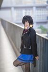 Coser@白金Saki 制服黑丝