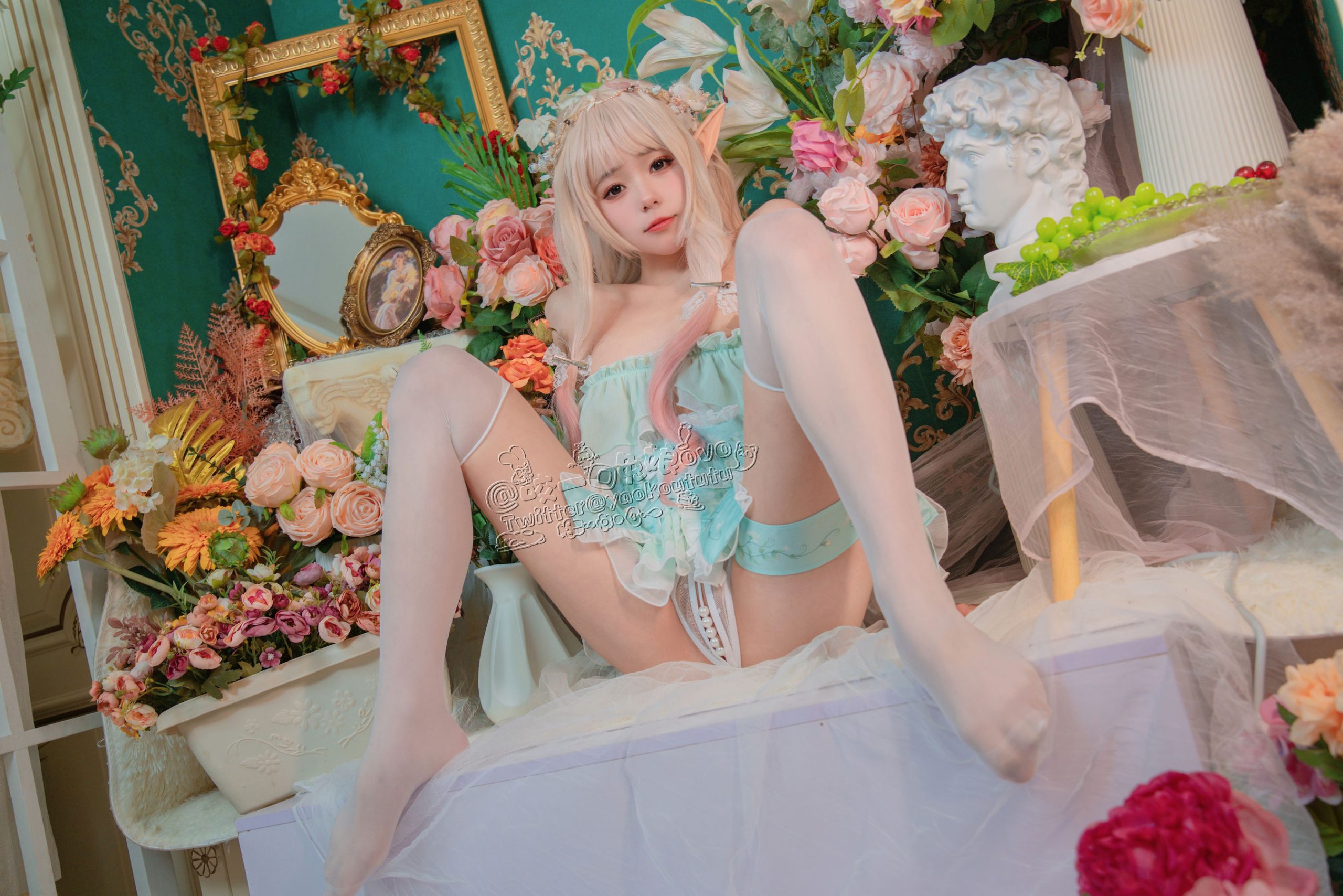 [福利COS] 咬一口兔娘 - 豌豆公主的秘密花房