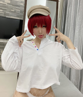 Coser@Kano Nozomi (鹿野希) Vol.10 红发白网袜