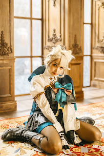 Coser@慕慕Momo – 原神 Genshin 琳妮特的色情魔術 室内