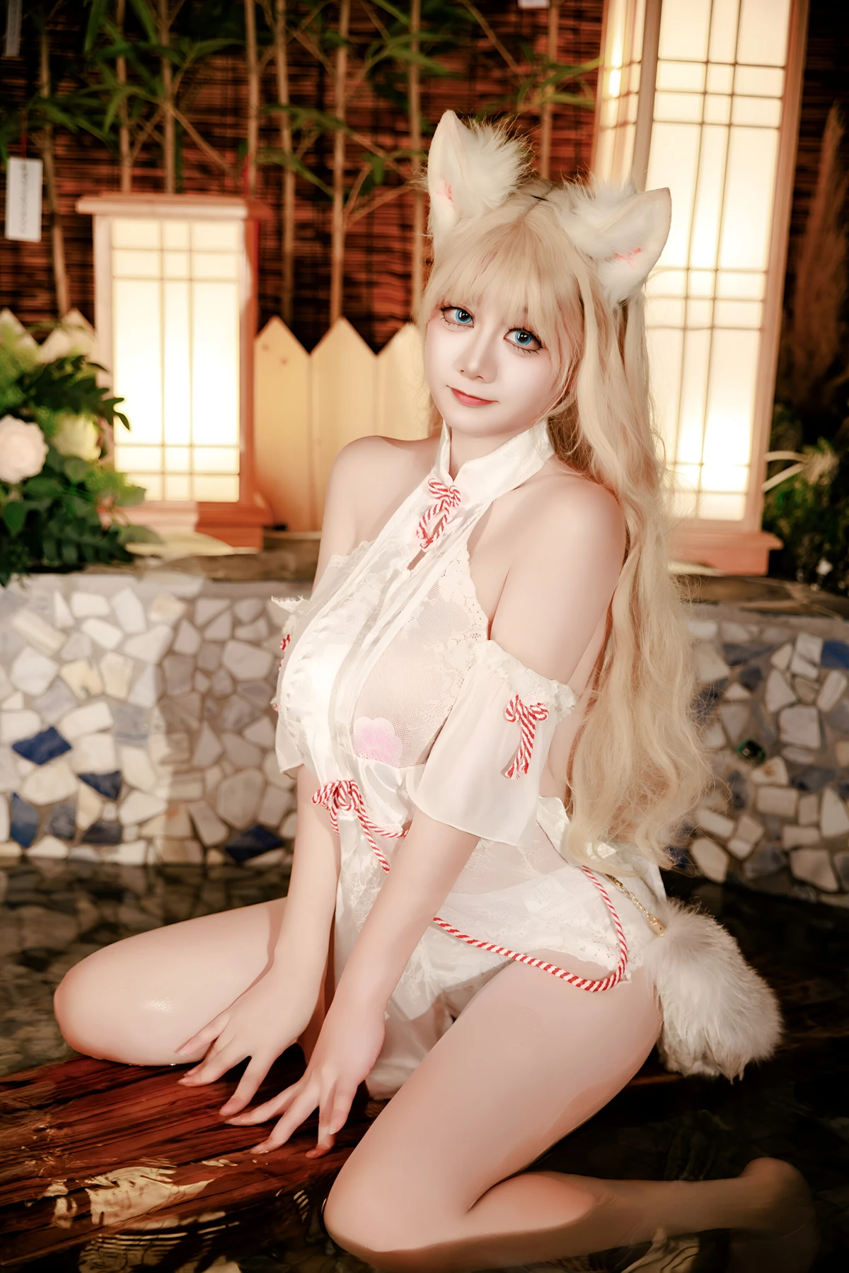 Cosplay 阿雪雪 – 温泉狐狸