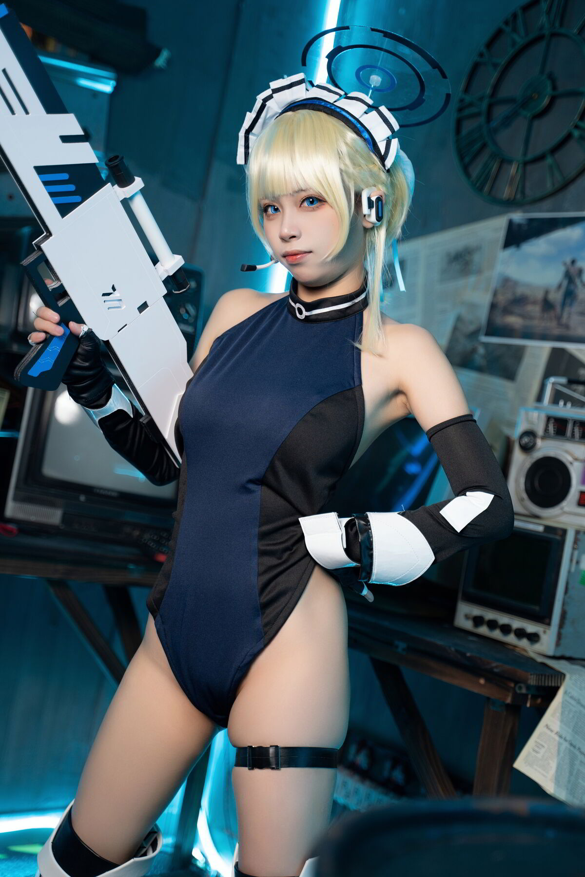 Coser@三無人型 – 蔚蓝档案 飞鸟马时兔女郎 (60P)
