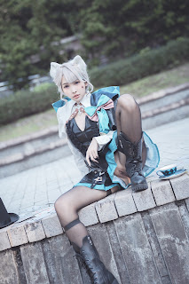 Coser@慕慕Momo – 原神 Genshin 琳妮特的色情魔術 室外