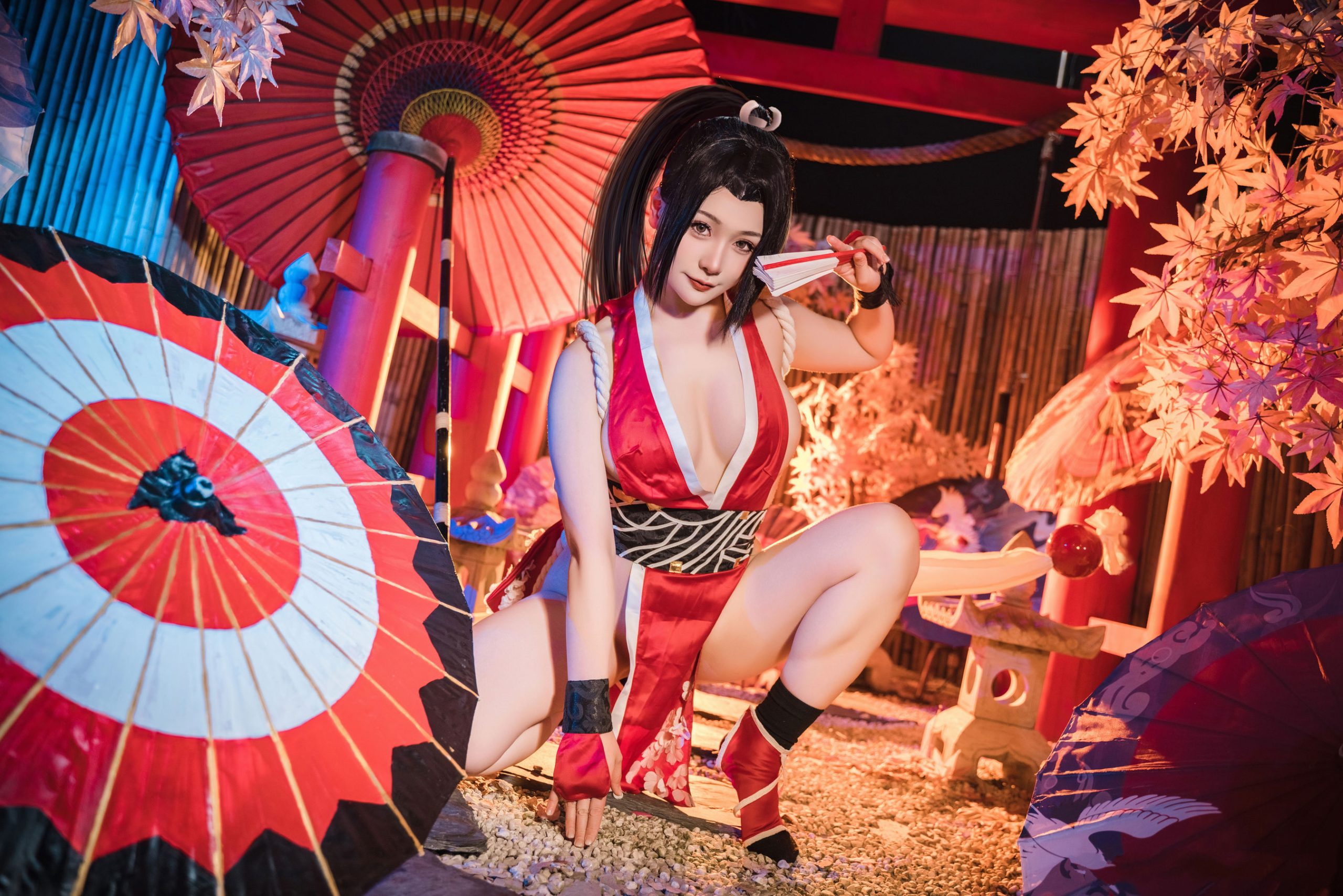 性感Coser 三刀刀Miido - 不知火舞 女忍者