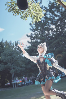 Coser@慕慕Momo – 原神 Genshin 琳妮特的色情魔術 室外