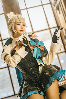 Coser@慕慕Momo – 原神 Genshin 琳妮特的色情魔術 室内