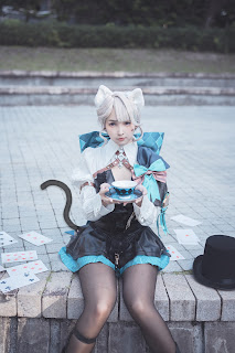 Coser@慕慕Momo – 原神 Genshin 琳妮特的色情魔術 室外