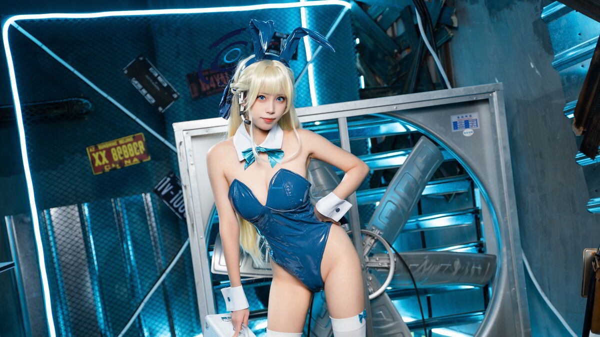Coser@三無人型 – 蔚蓝档案 飞鸟马时兔女郎 (60P)