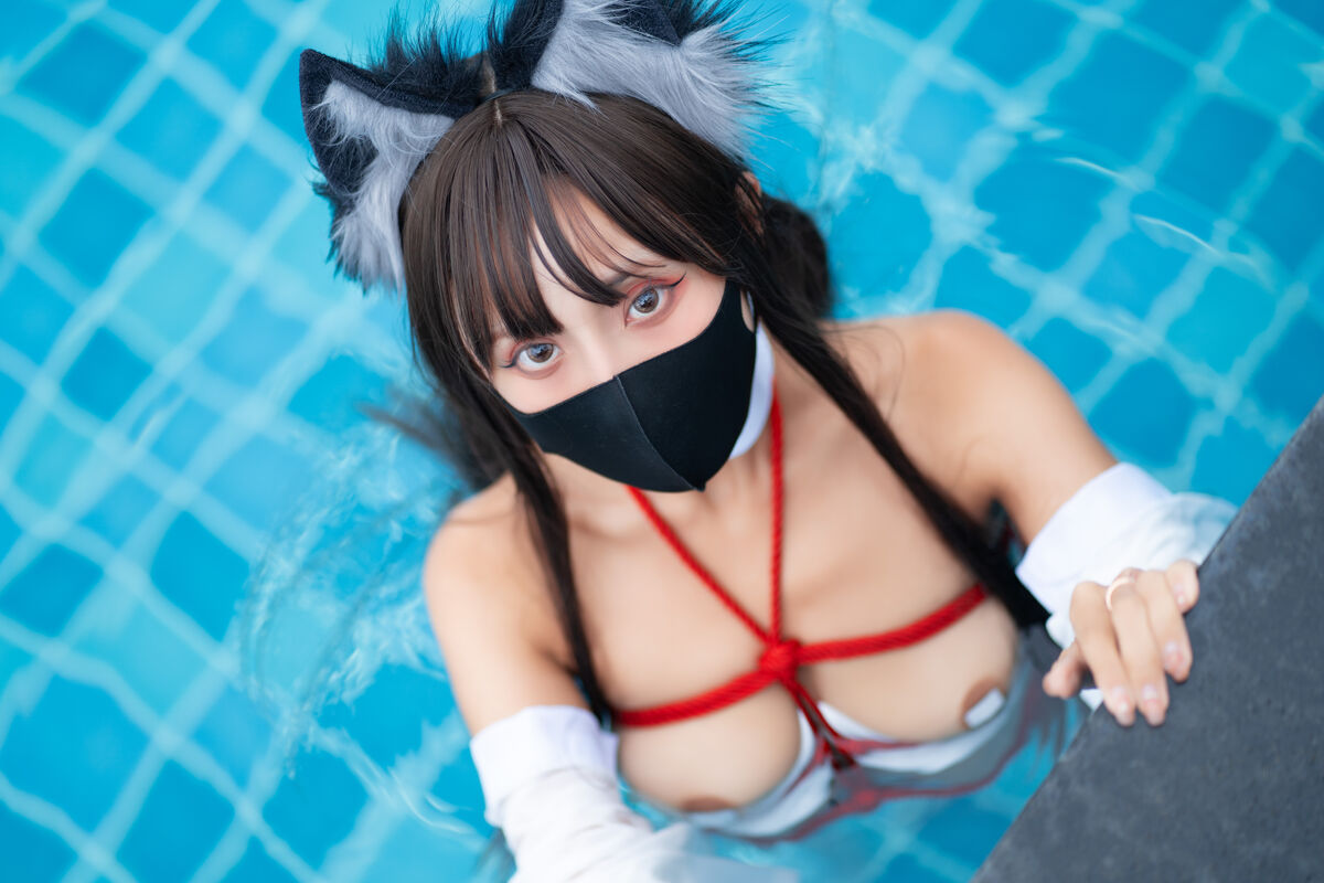 Coser@职业奶妈三水子 – 束缚巫女 (56P)