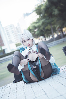 Coser@慕慕Momo – 原神 Genshin 琳妮特的色情魔術 室外