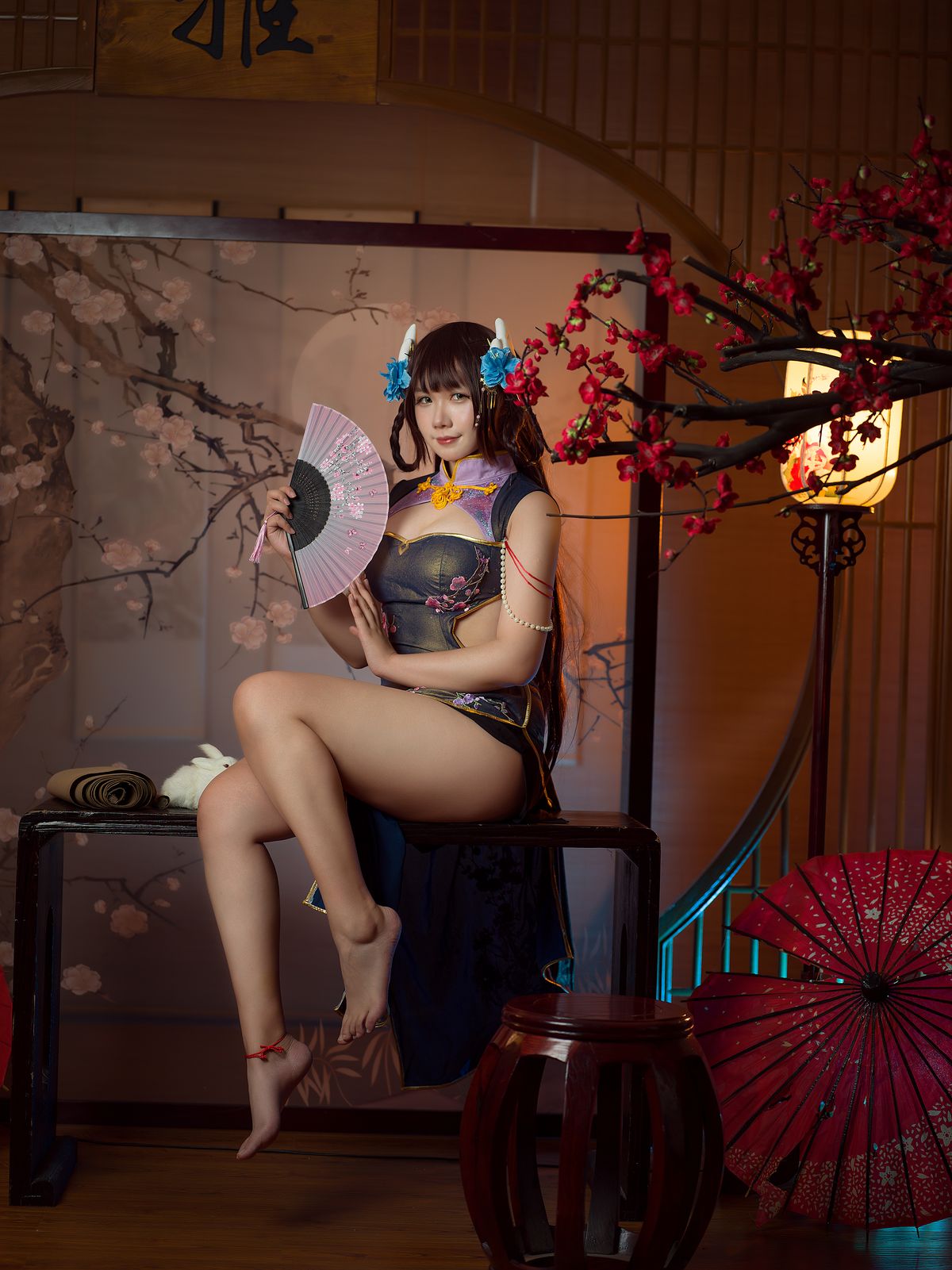 Coser@麻花麻花酱 – 比睿旗袍 (32P)