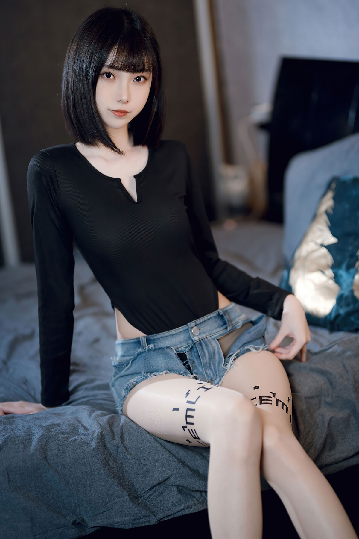 Coser@许岚LAN – 纯欲牛仔短裤2