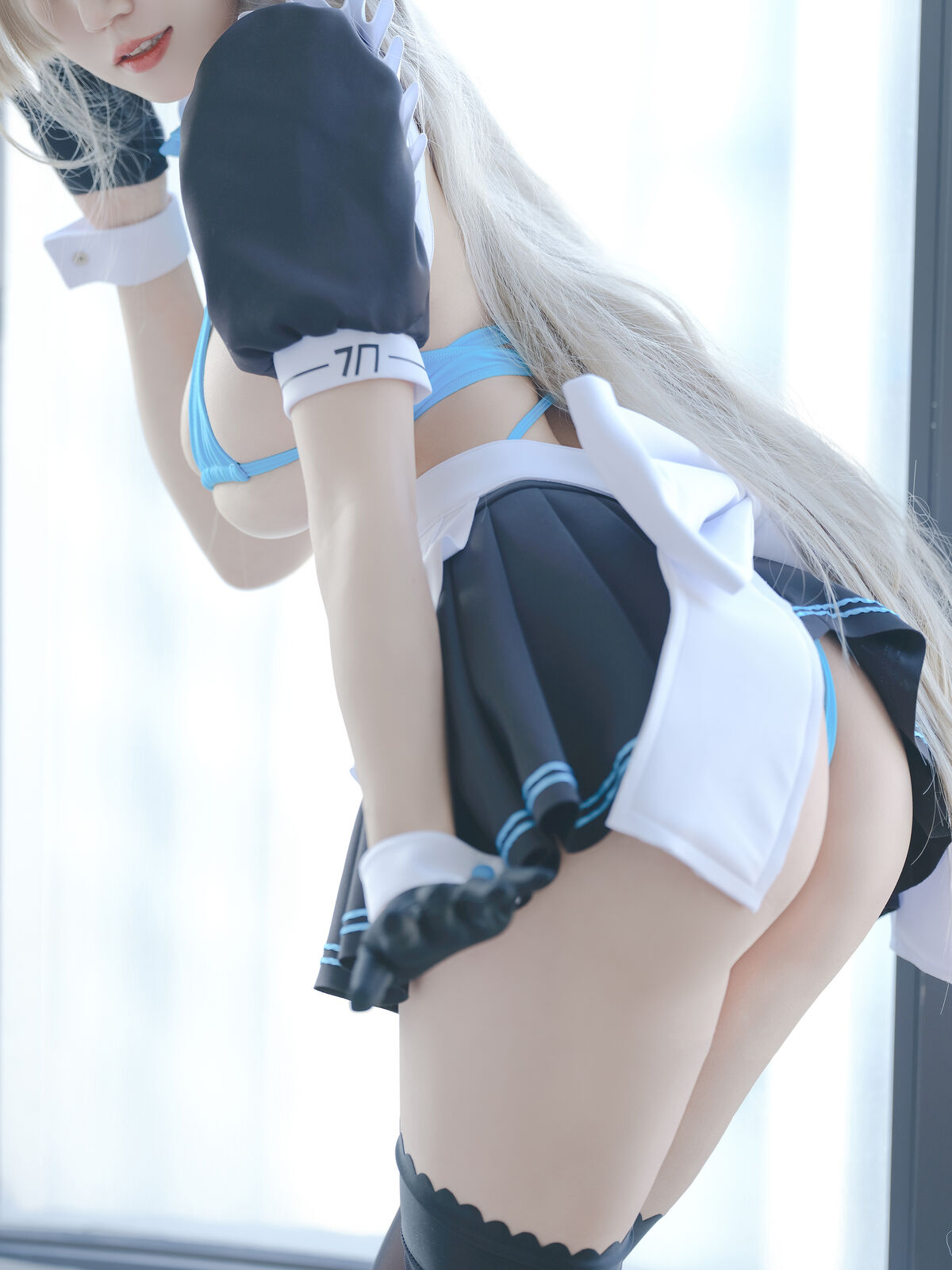 Coser@小仓千代w – 蔚蓝档案 一之濑明日奈 女仆 (22P)