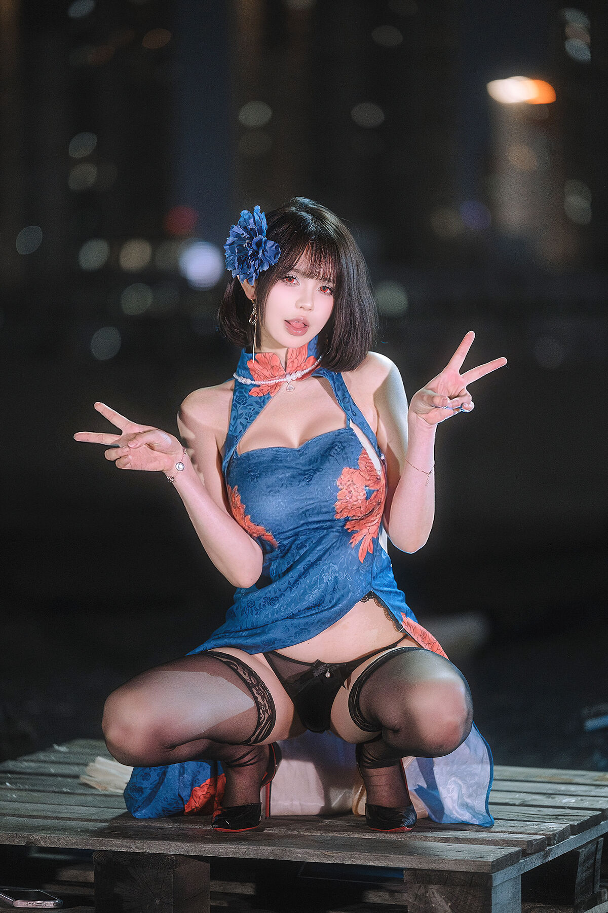 Coser@Tina很妖孽呀 – 碧蓝航线 建武 旗袍 (40P)