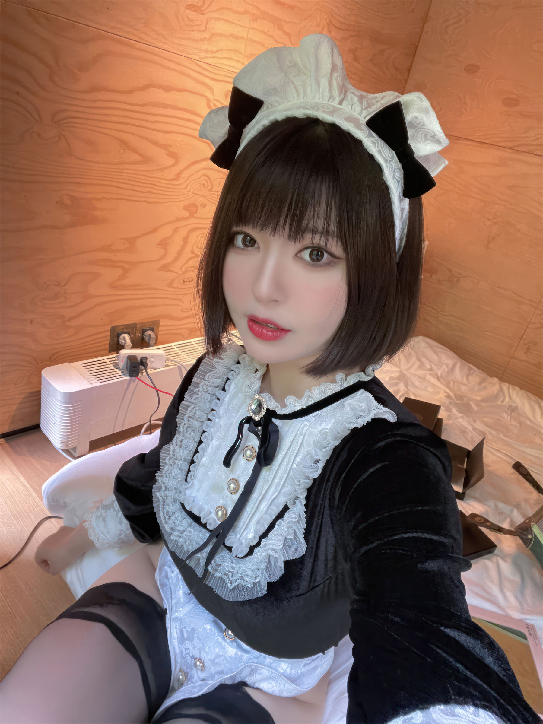 可爱人气Coser 面饼仙儿&半半子 - Maid姉妹