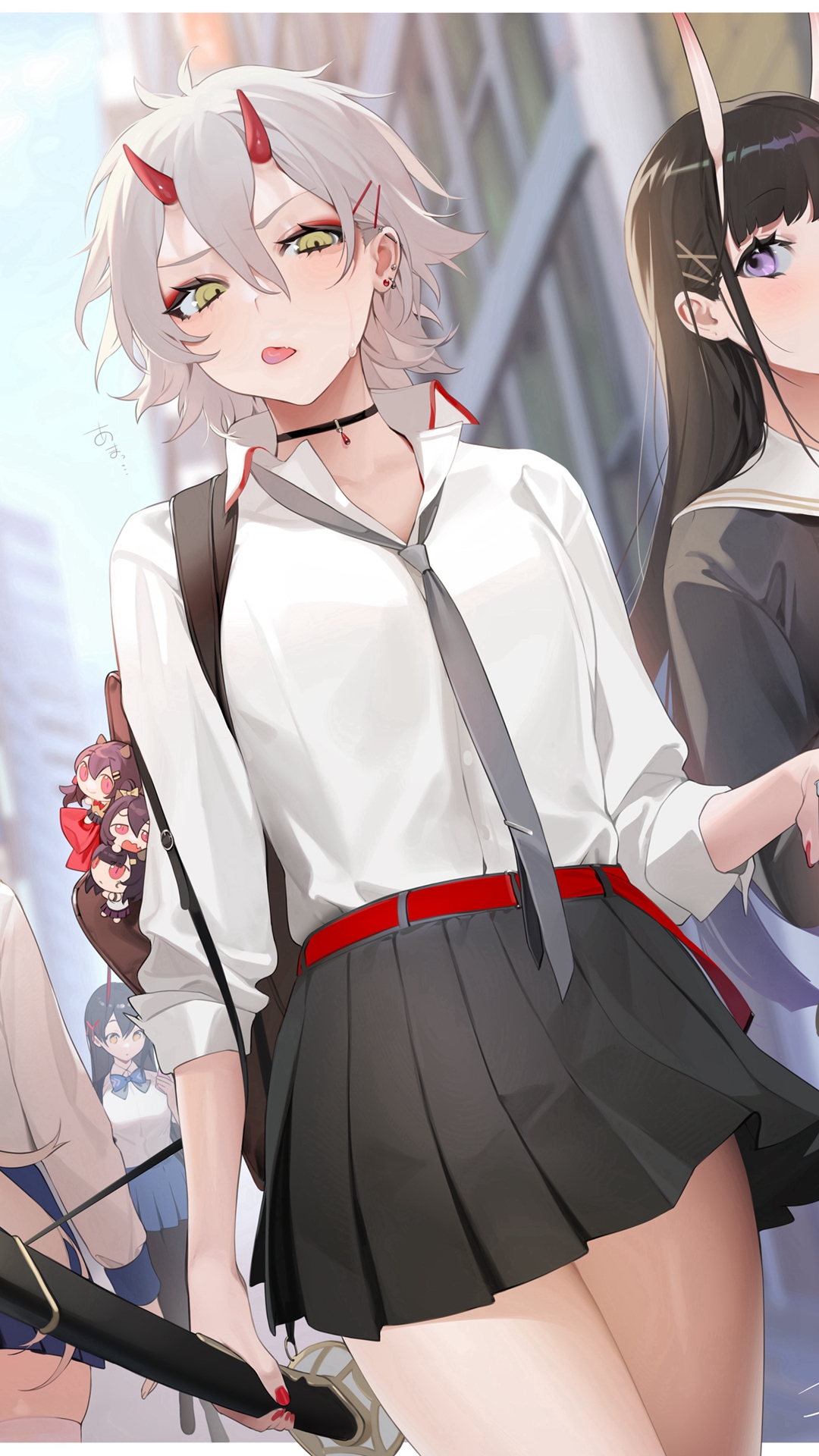 二次元美女插画
