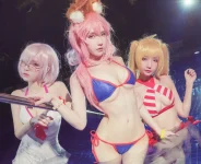 [網路收集系列]福利姬 魔王&小艾&牧歌《 FGO泳裝 》VIP福利帖[54P]