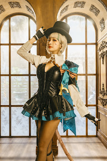 Coser@慕慕Momo – 原神 Genshin 琳妮特的色情魔術 室内