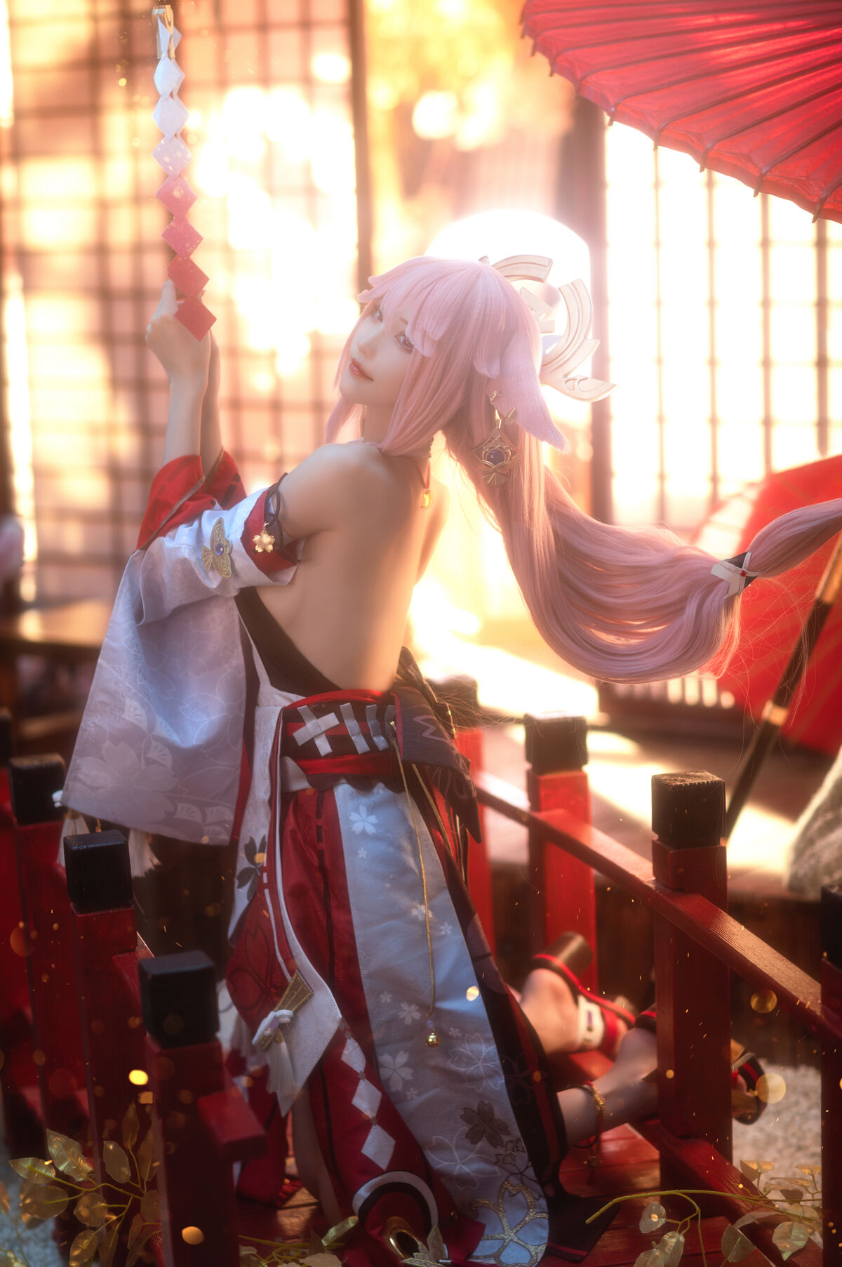 Coser@花兮_honoka – 原神 八重神子 (11P)