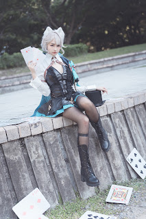 Coser@慕慕Momo – 原神 Genshin 琳妮特的色情魔術 室外