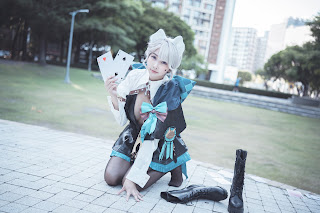 Coser@慕慕Momo – 原神 Genshin 琳妮特的色情魔術 室外