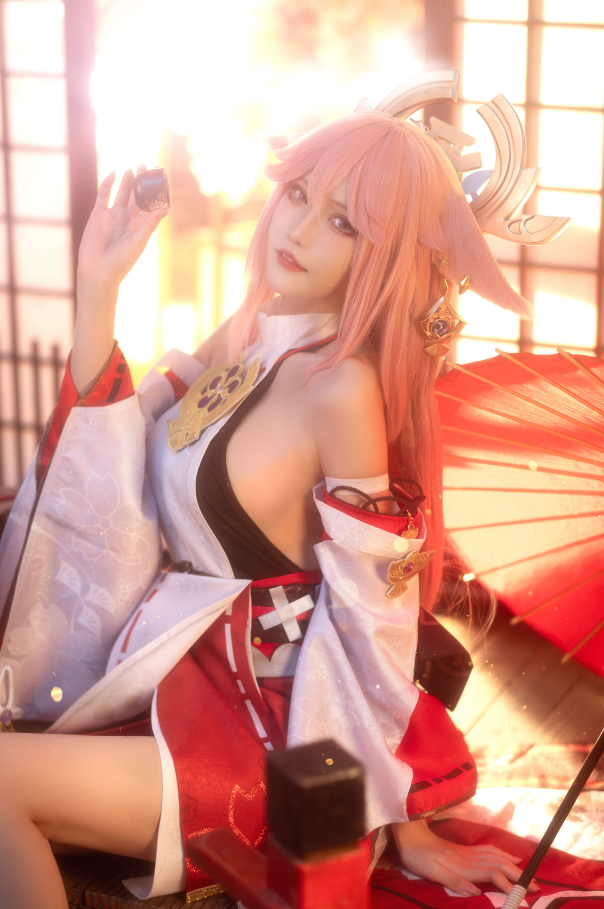 Coser@花兮_honoka – 原神 八重神子 (11P)
