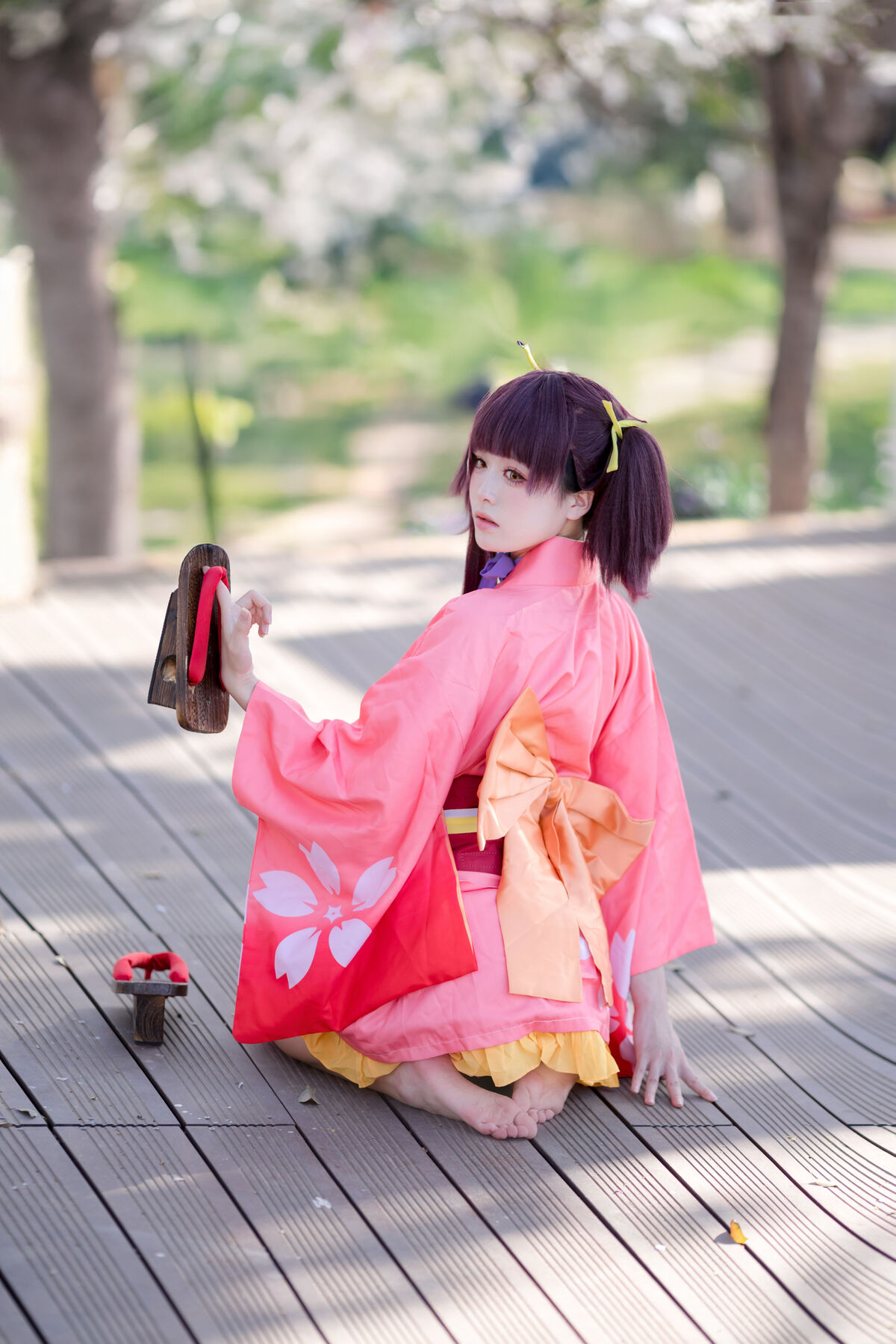 Coser@九柒喵 – 甲铁城的卡巴内利 无名 和服 (35P)