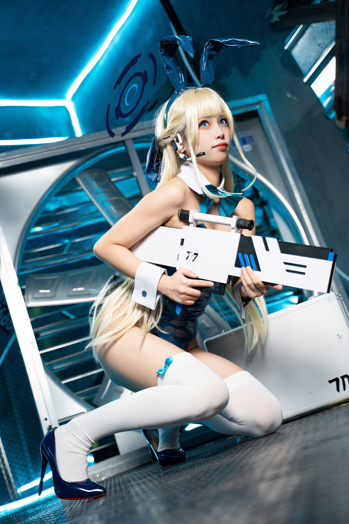 Coser@三無人型 – 蔚蓝档案 飞鸟马时兔女郎 (60P)