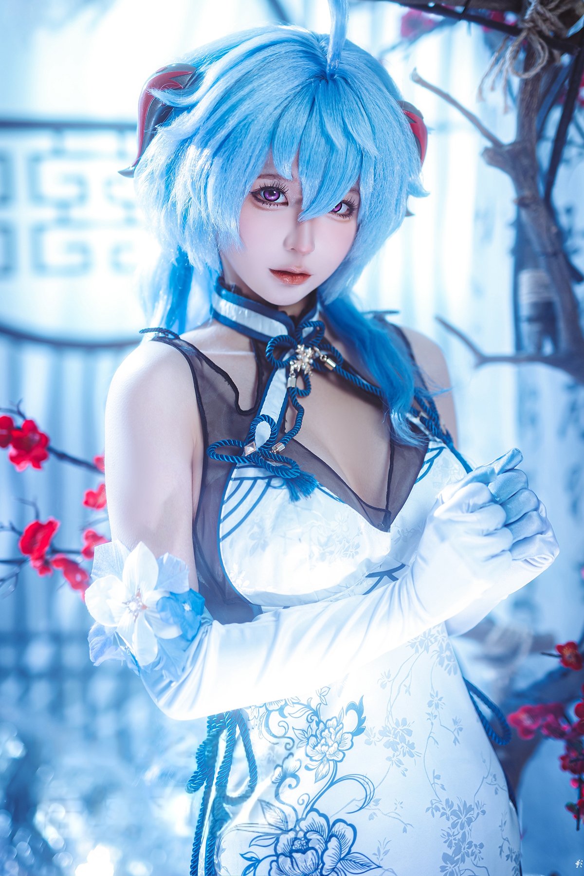 Coser@蠢沫沫 Chunmomo – 原神 甘雨旗袍