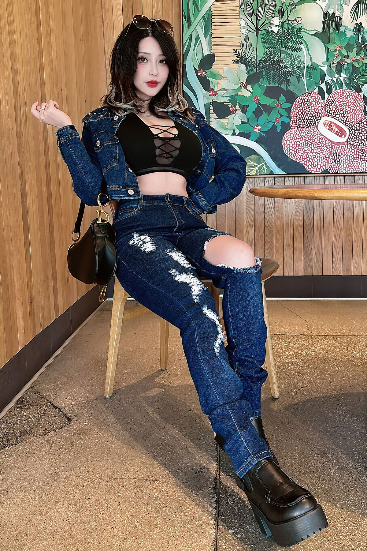 Coser@Hana Bunny – Denim Bunny (15P)