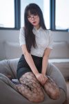 Coser@轩萧学姐 – 提花裤袜 Part1