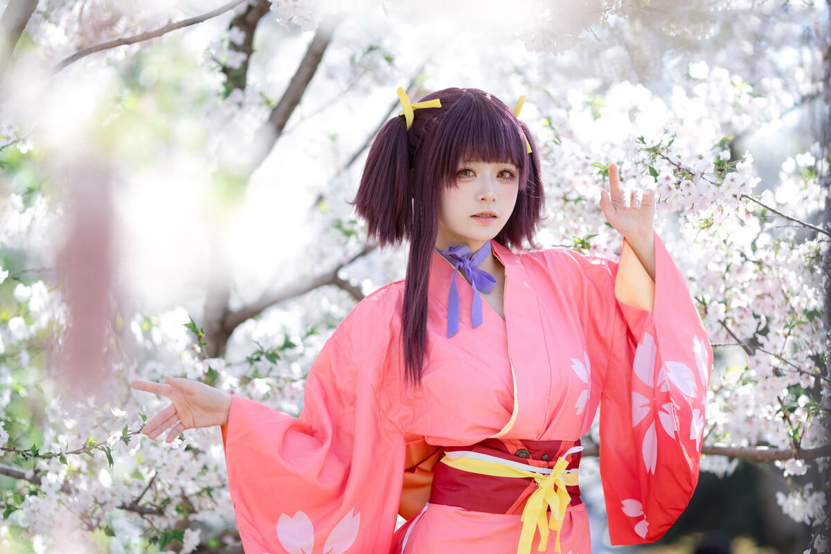 Coser@九柒喵 – 甲铁城的卡巴内利 无名 和服 (35P)