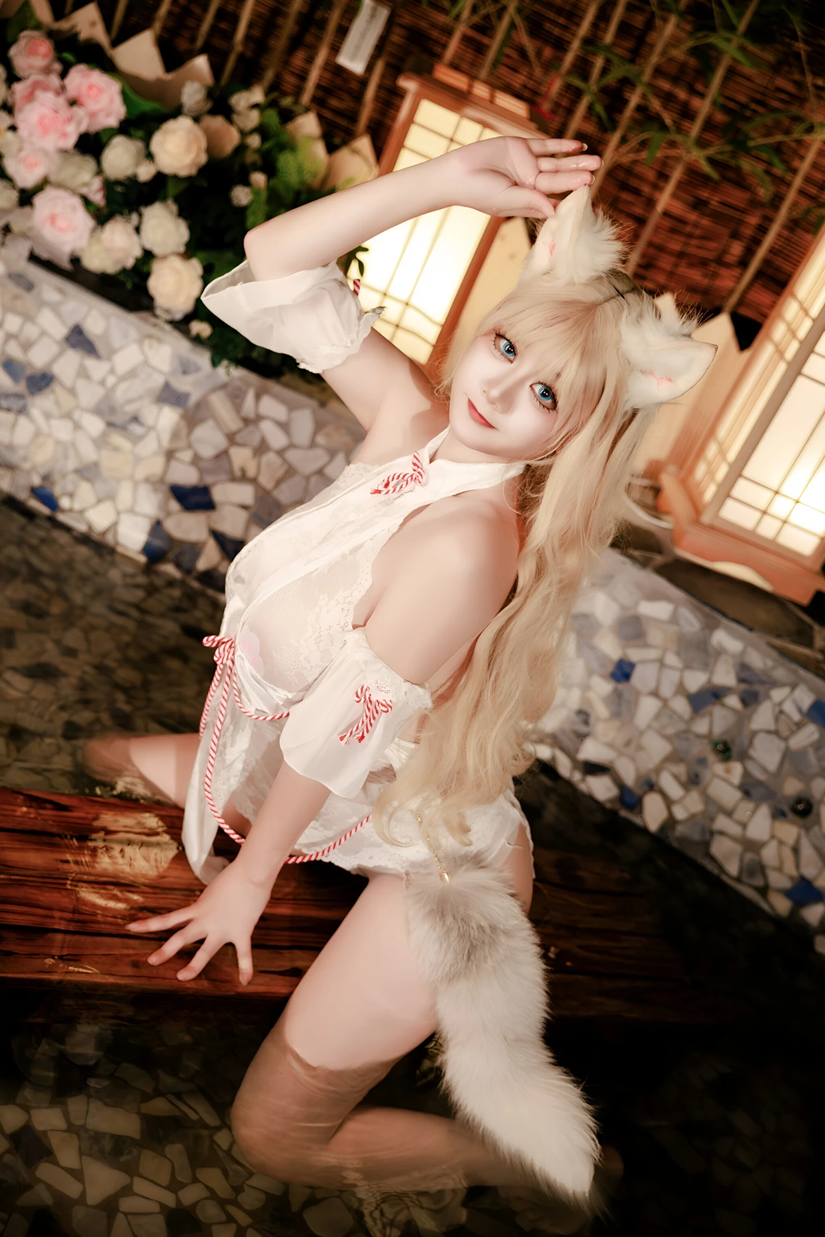 Cosplay 阿雪雪 – 温泉狐狸