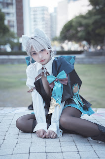 Coser@慕慕Momo – 原神 Genshin 琳妮特的色情魔術 室外