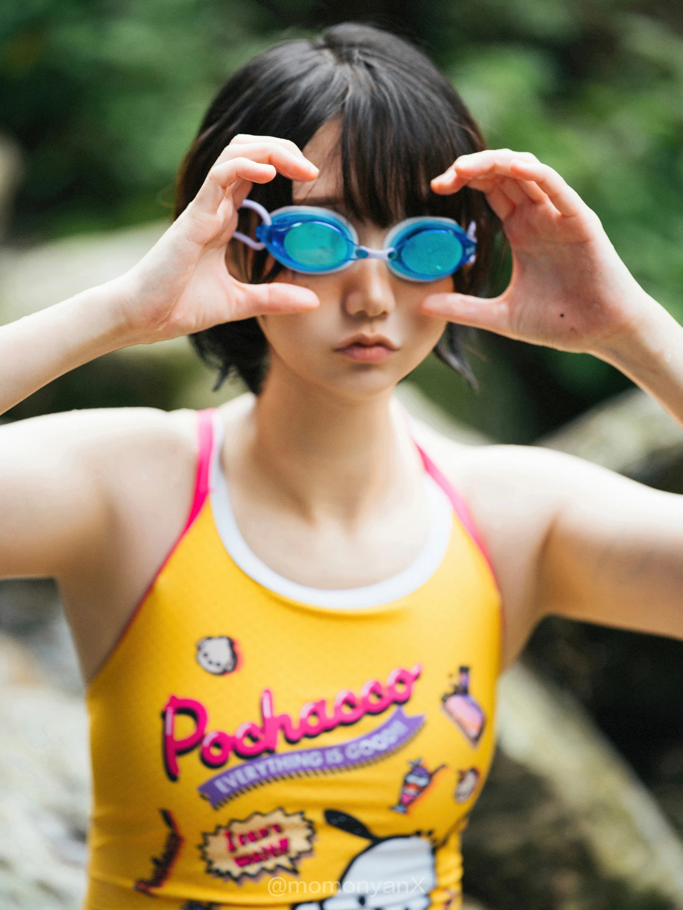 Shizuku しずく, 写真集 Fantia 原魔物喵 「夏の小川」 Set.02