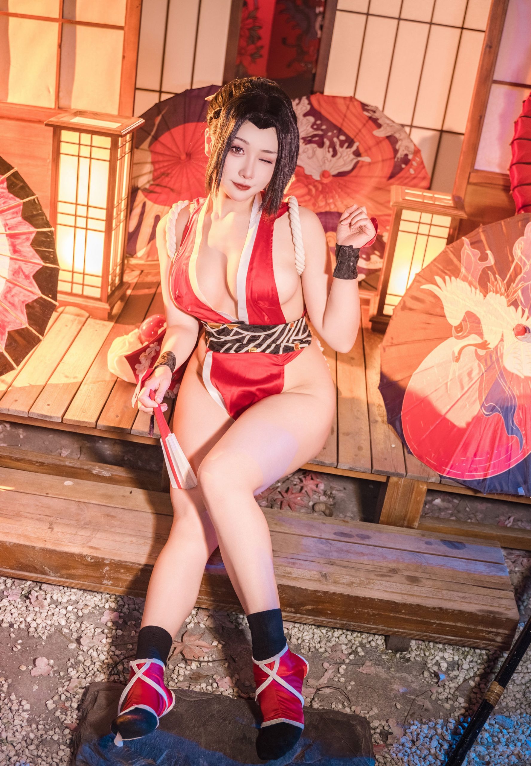 性感Coser 三刀刀Miido - 不知火舞 女忍者
