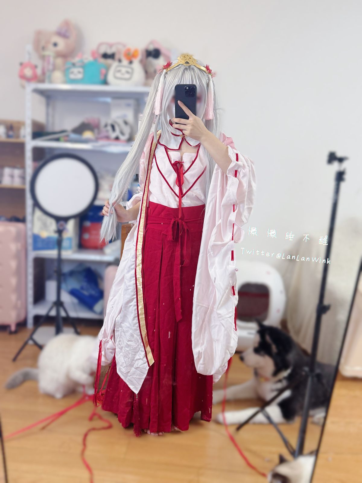 Coser@懒懒睡不醒 And 朝武芳乃 – 极品嫩妹 捆绑jk (56P – 2V)