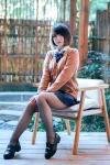 半半子 彼女の制服姿が好き (电车+庭院)[170MB-58photos]