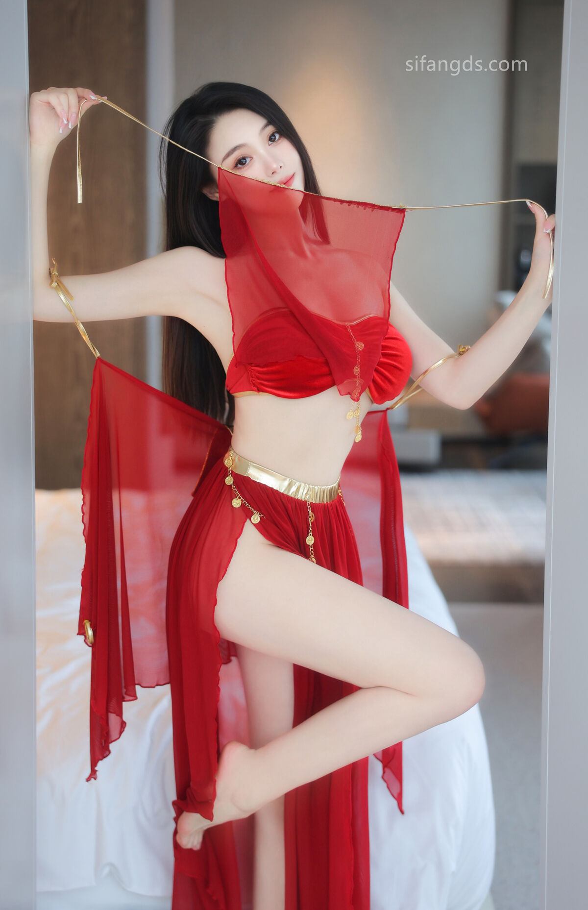 XR Uncensored Qing Miao 清妙 – R18 秀人网模特 红色舞裙 S Part02 (47P)