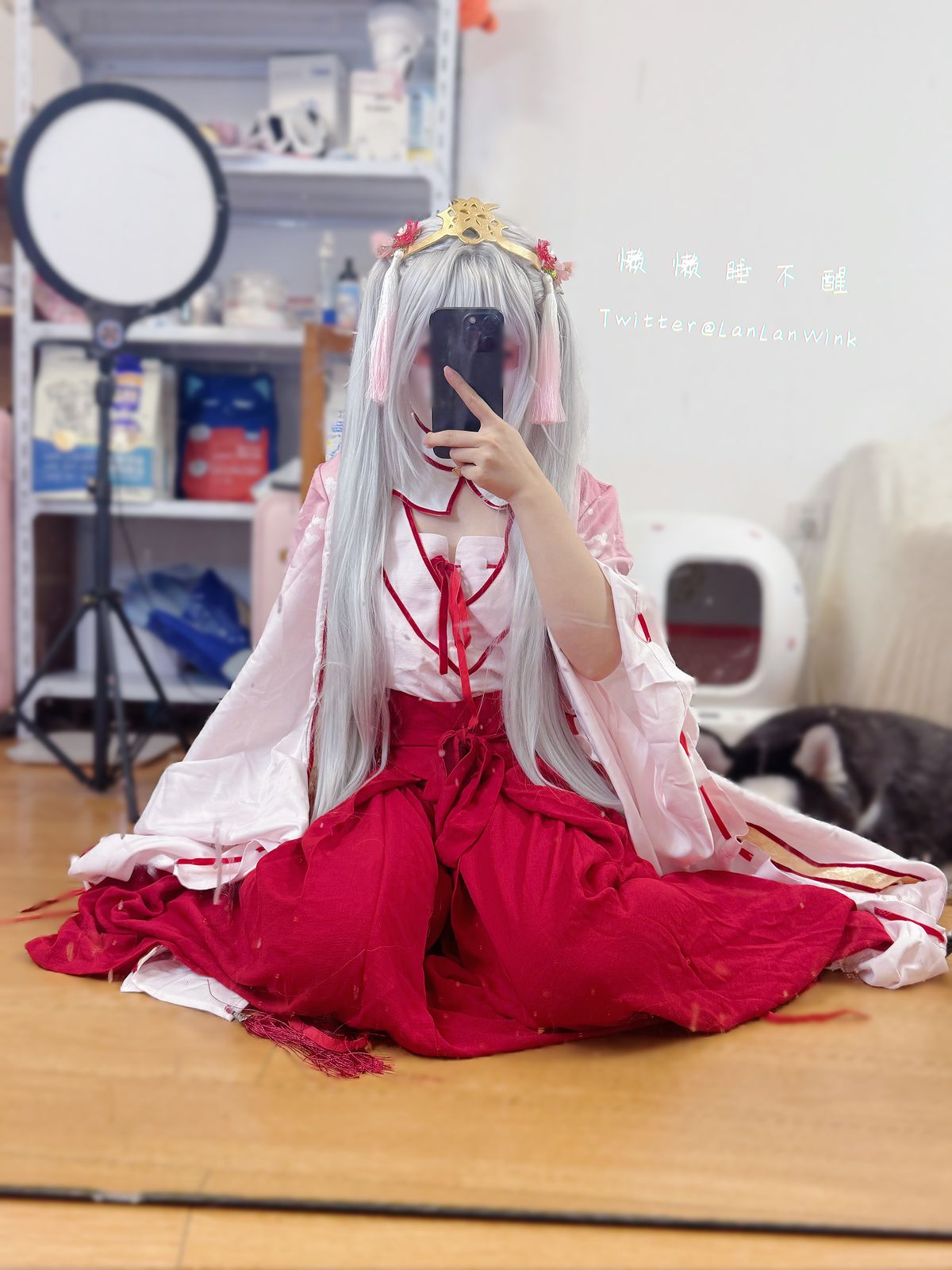 Coser@懒懒睡不醒 And 朝武芳乃 – 极品嫩妹 捆绑jk (56P – 2V)