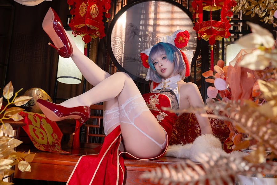 Coser@清水由乃 柴郡新春旗袍