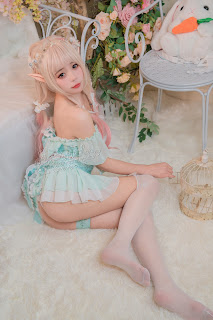 Coser@黏黏团子兔 – 豌豆公主的秘密花房
