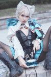 Coser@慕慕Momo – 原神 Genshin 琳妮特的色情魔術 室外 (35P)