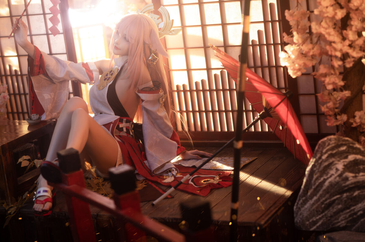 Coser@花兮_honoka – 原神 八重神子 (11P)