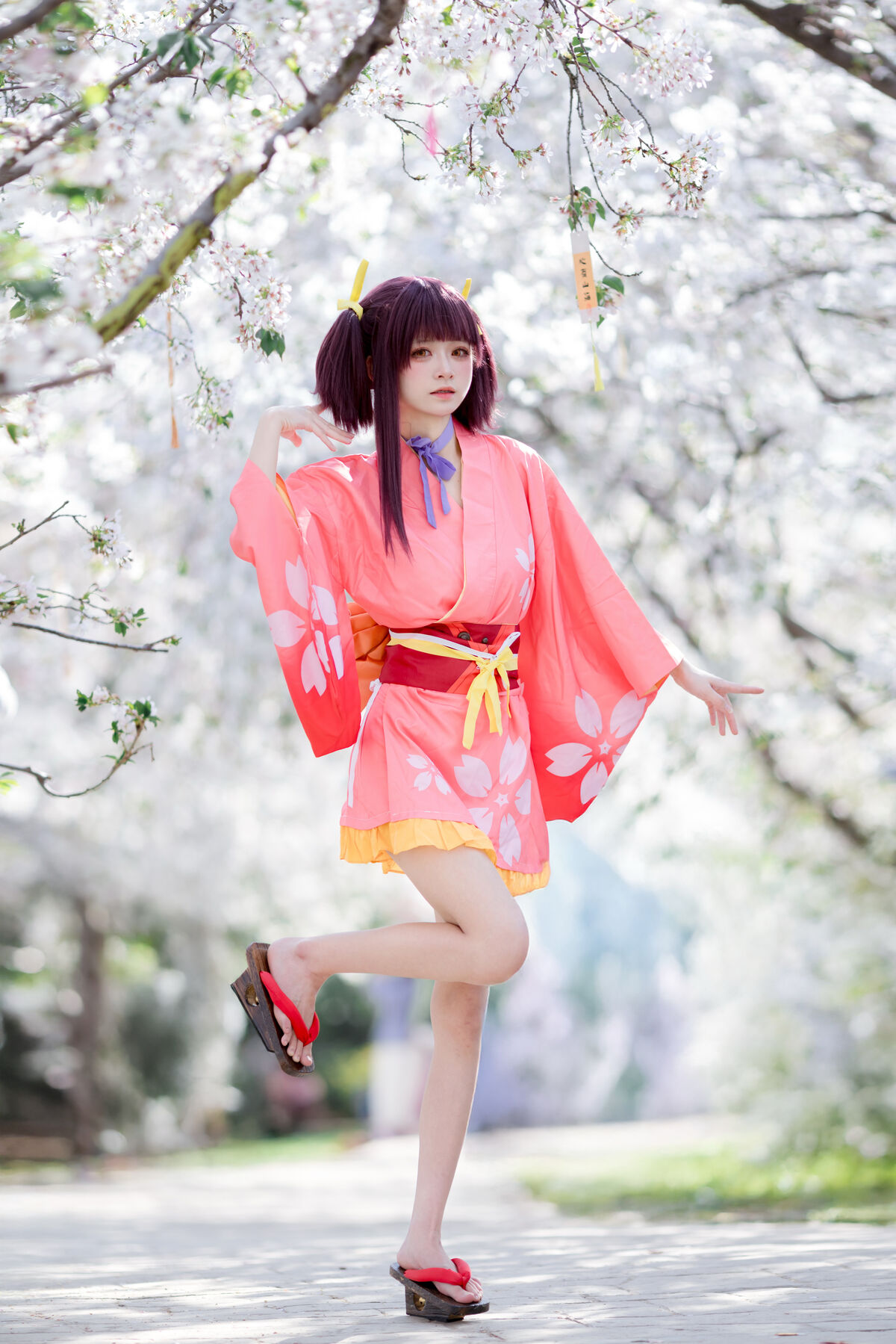 Coser@九柒喵 – 甲铁城的卡巴内利 无名 和服 (35P)